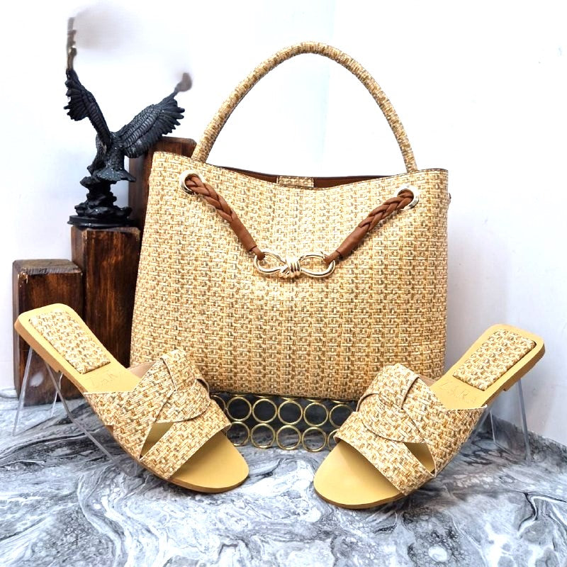 Sandals and bag set