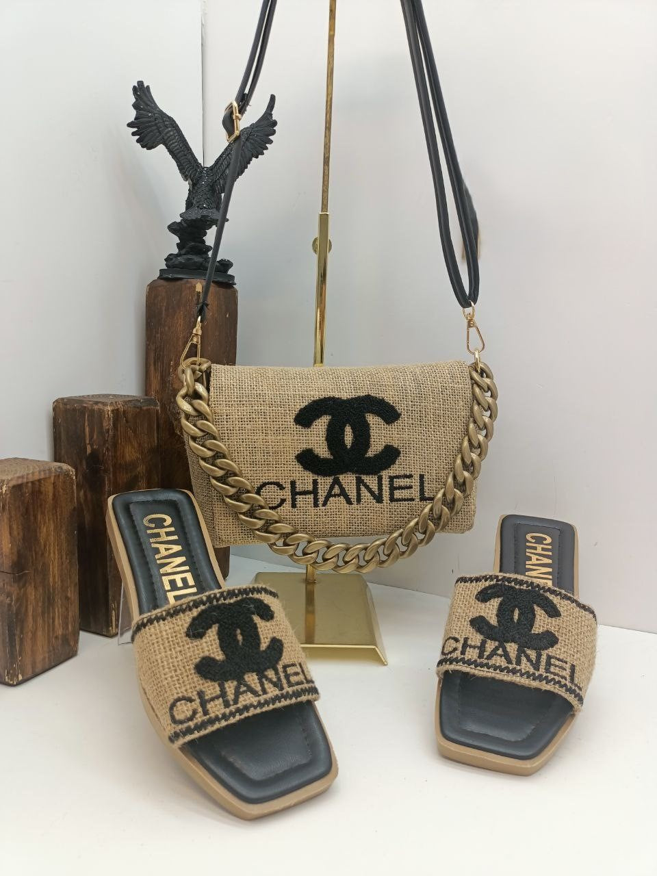 Sandal and bag set