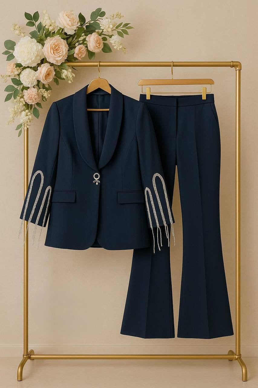 Breasted blazer & pants set