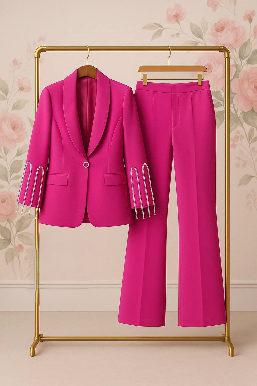 Breasted blazer & pants set