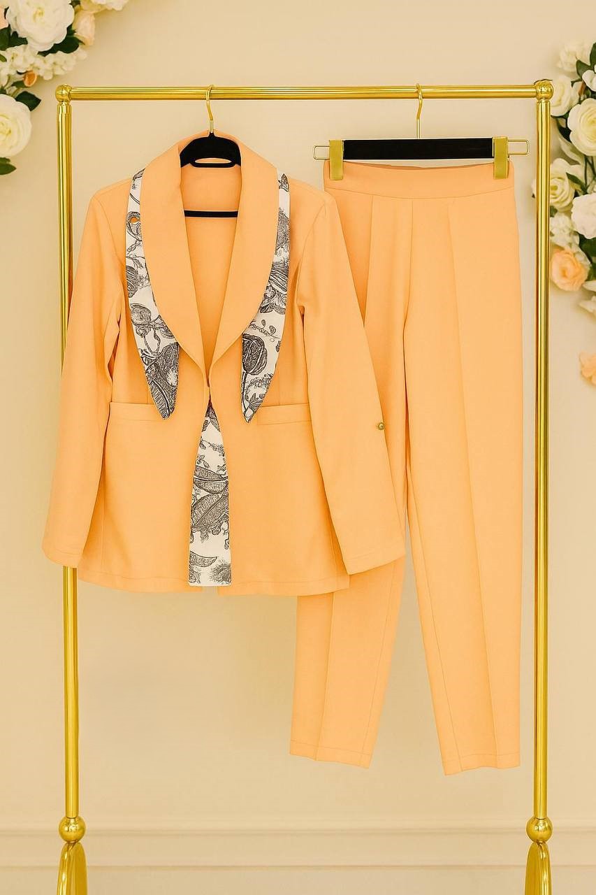 Breasted blazer & pants set