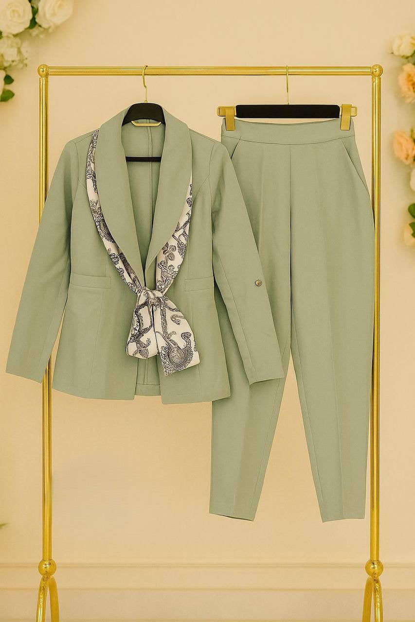 Breasted blazer & pants set
