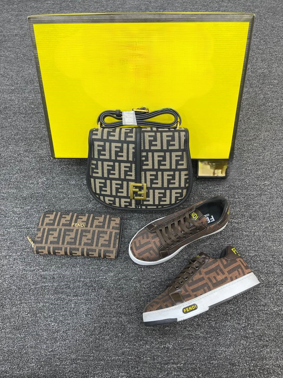 Sneakers, bags and purses set