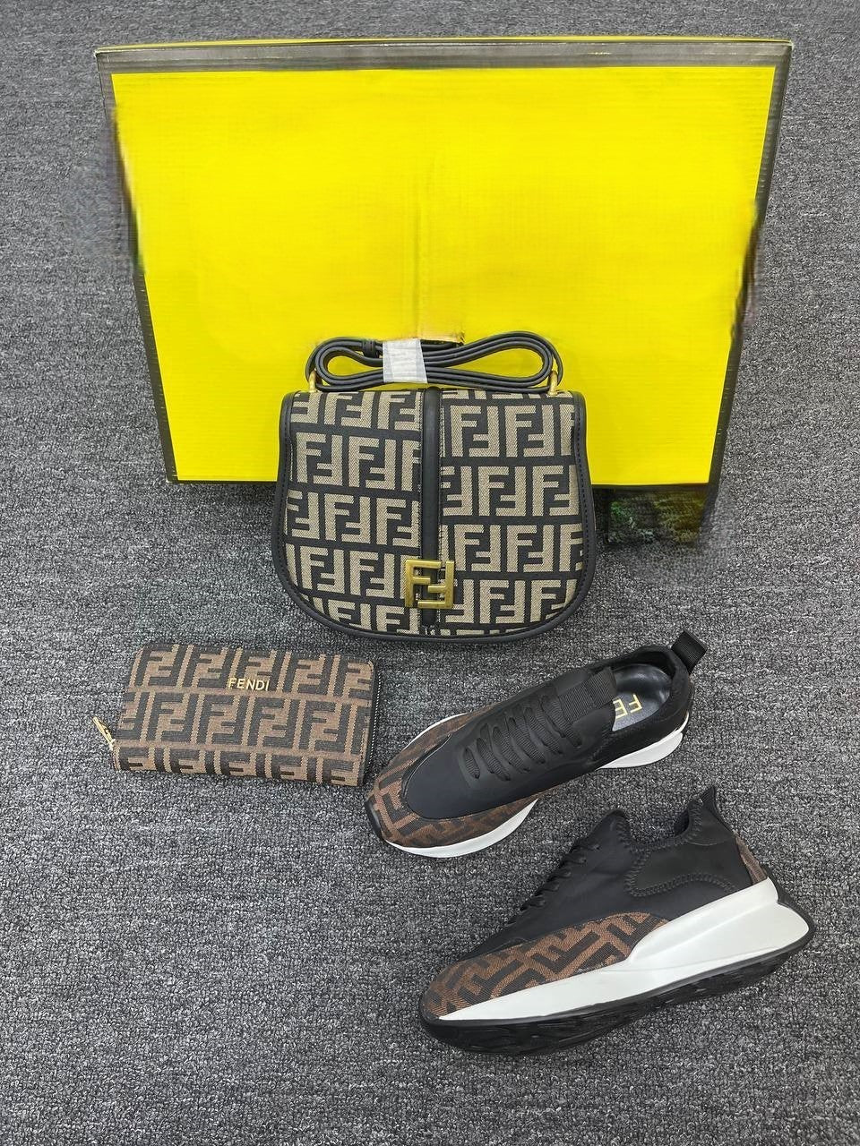 Sneakers, bags and purses set