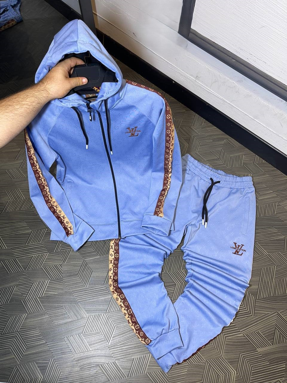 Long sleeve hood & pant set for men
