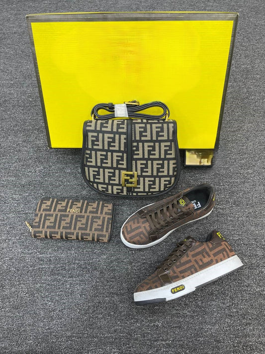 Sneakers, bags and purses set