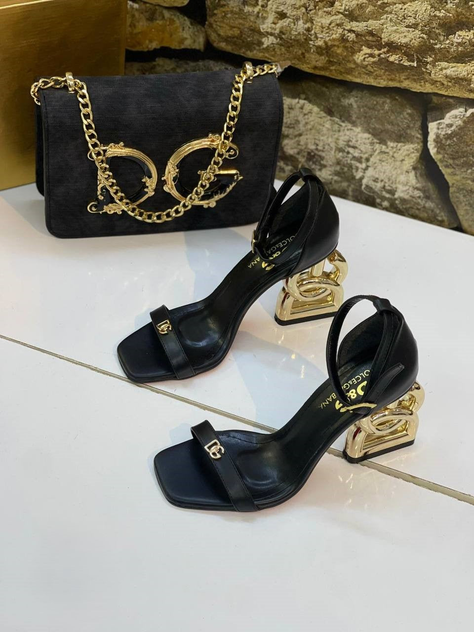 Bags & heel sandals set for women
