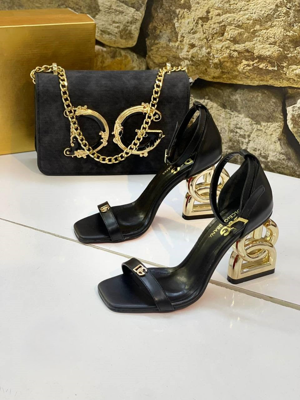 Bags & heel sandals set for women