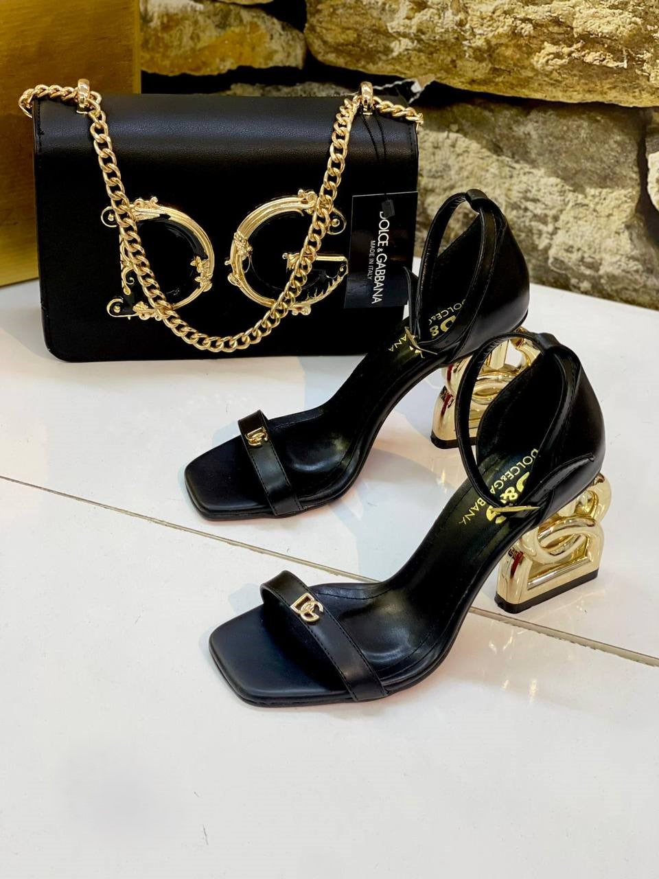 Bags & heel sandals set for women