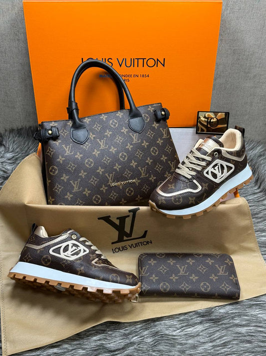 Sneakers, bags and purses set