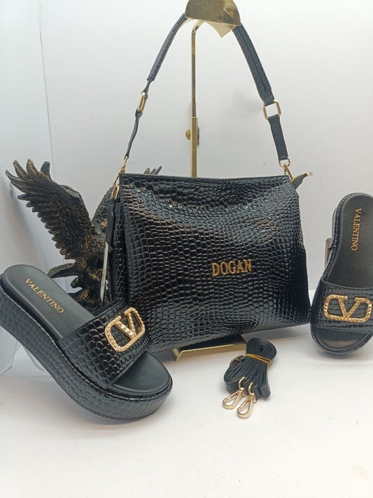 Sandals and bag set